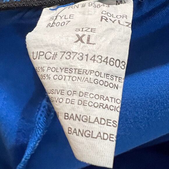 Dickies Pants Womens Royal Blue Hip Flip Cargo Flare Scrub Uniform Size XL - Picture 6 of 6